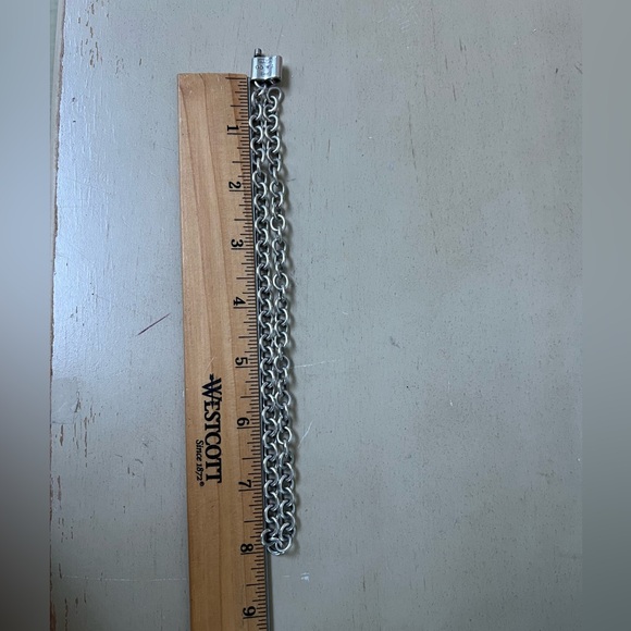 🔴Authentic TIFFANY & CO RARE Vintage Sterling Silver Padlock Link Necklace 🔴 - Picture 10 of 12